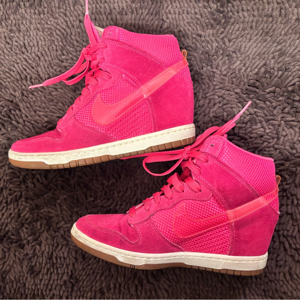 Nike Pink High-Top Sneakers